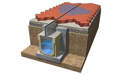 Canal de concreto polimérico